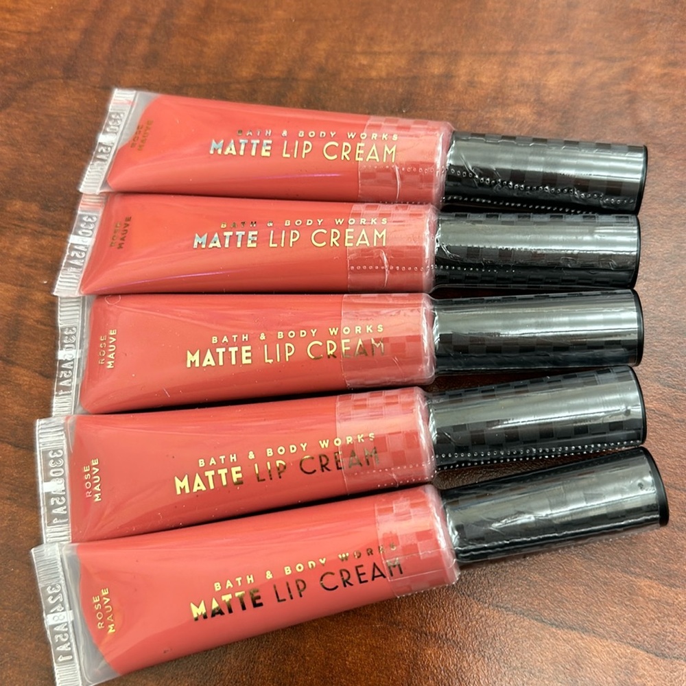 BBW 5 pk Matte Lip Cream Rose Mauve